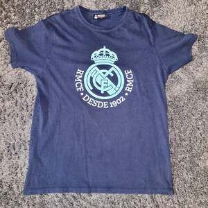 Real Madrid C.F. Men's Blue RMCF Desde 1902 Graphic T-Shirt Size L
